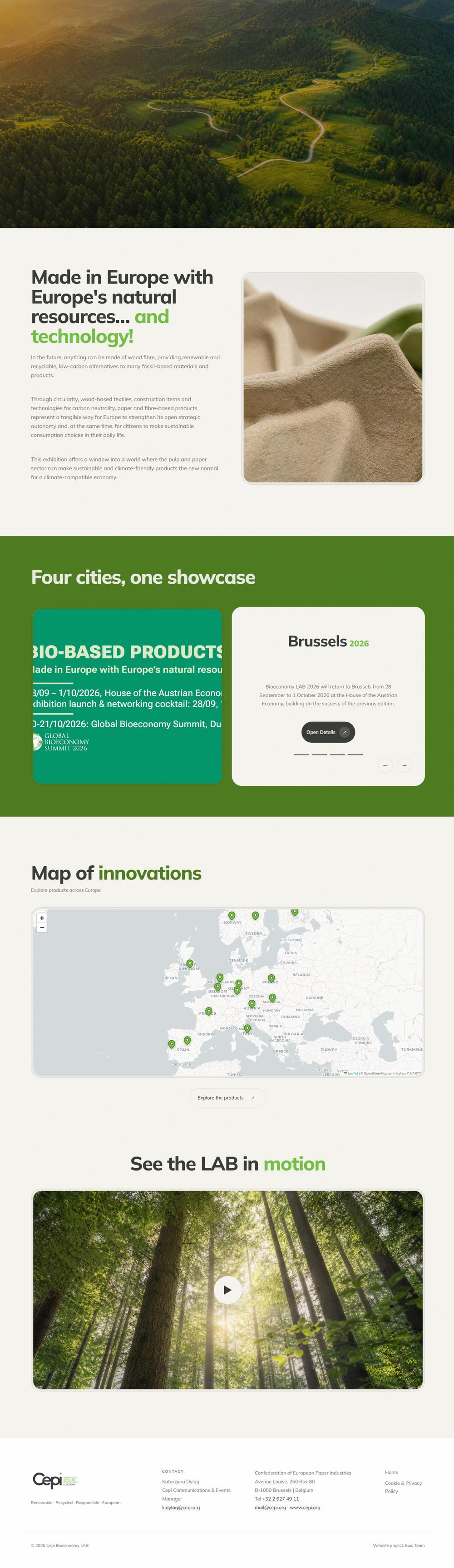Website preview: Bioeconomy Lab